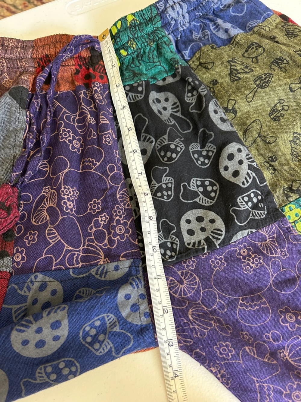 Festival Boho Pants Cotton Nepal M/L - Picture 9 of 10